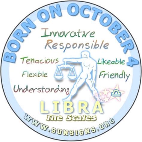 zodiac signs for october 4th|october 4 birthday personality.